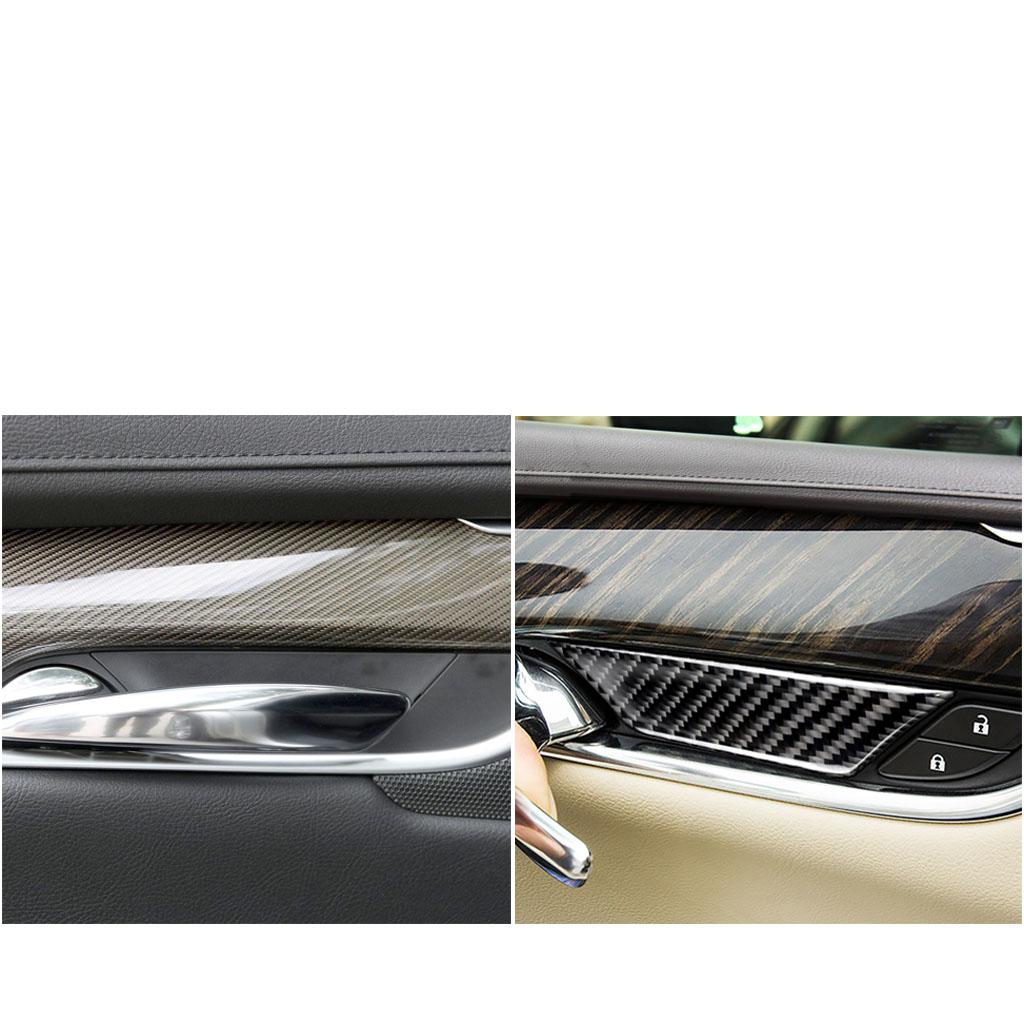Für Cadillac XT5 2016-2019 Autoaufkleber Kohlefaser Autotürgriff Schüssel Zierabdeckung 4 Stück Autostyling-Zubehör