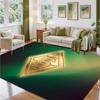 Borussia Mönchengladbach Design Crystal Velvet Rug Soft Decorative Mat for Bedroom Entrance