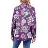 Women's Fashionable Casual Printed Long-Sleeved Button-Up Shirt