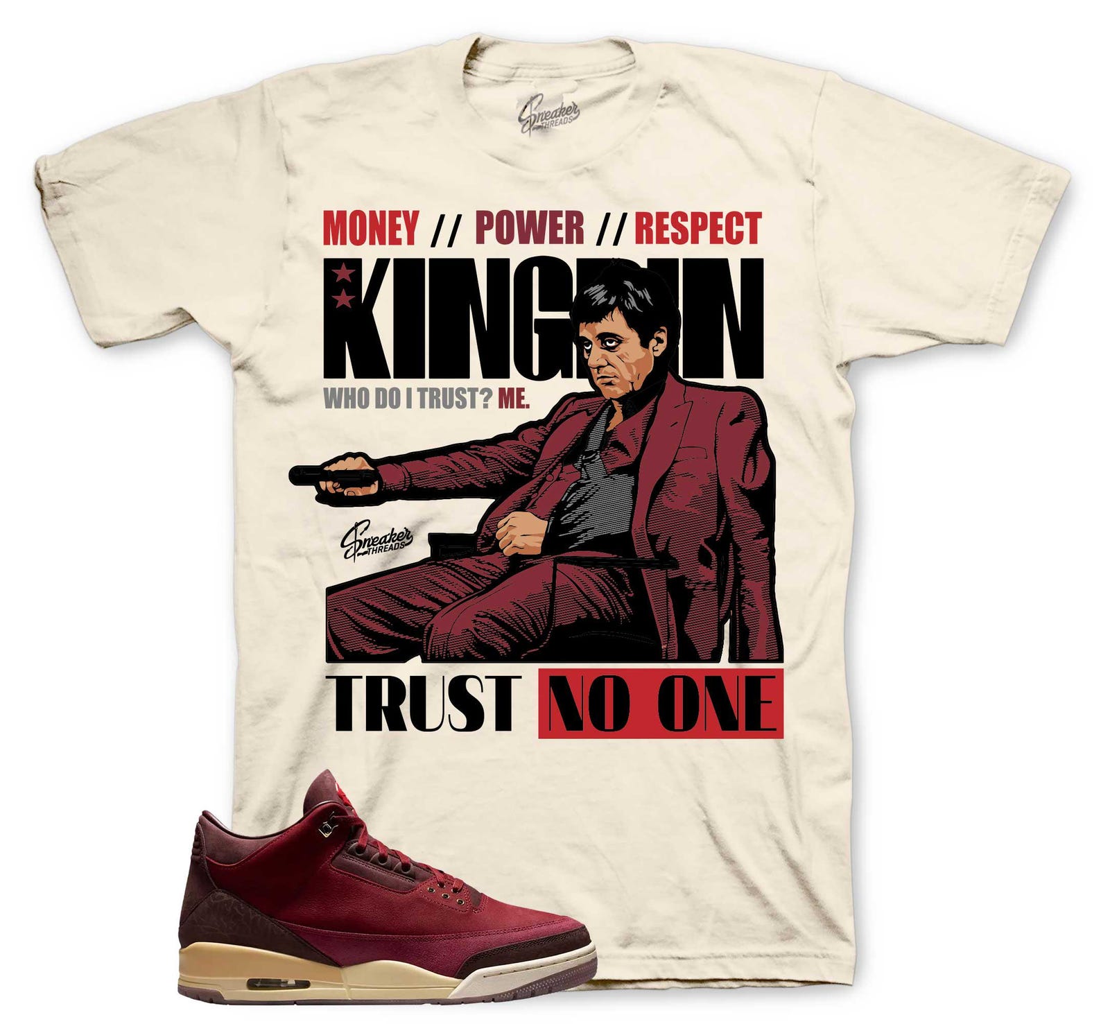 T-Shirts To Match Retro 3 BIN 23 Sneakers - Trust Issues Shirt 2XL
