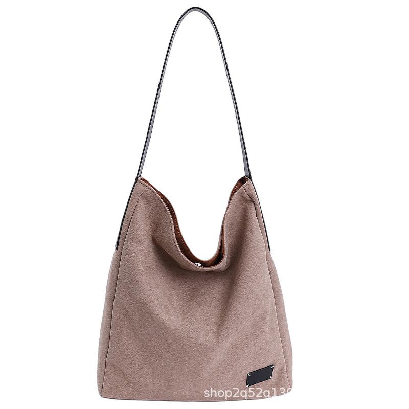 Today's popular retro tote bag women's large-capacity new niche simple underarm bag shoulder bag
