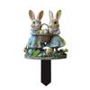Weather Proof Rabbit Yard Art Garden Stake Ornament For Easter Parties And Event Seasonal Celebration Accessory