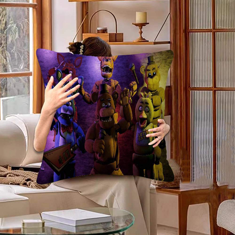 Fnaf F-FiveS-nights-At-Freddys Pillow Gift Home Office Decoration Bedroom Sofa Car Cushion Cover Case 45x45