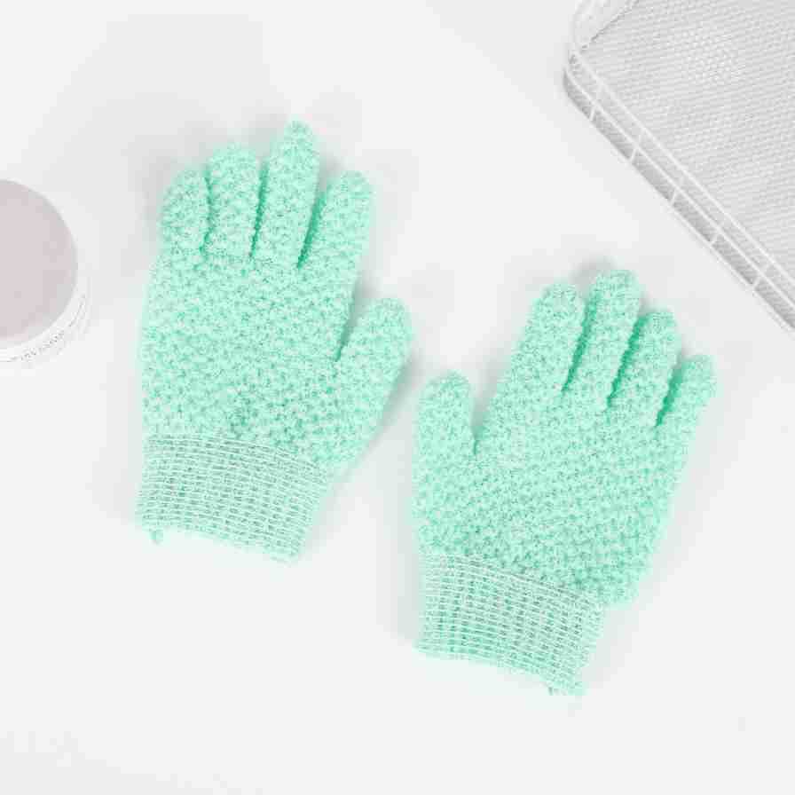 1pair Bath for Peeling SPA Exfoliating Shower Brush Body Cleaning Scrub Mitt Rub Dead Skin Gloves Shower Towel Foam Body Massage