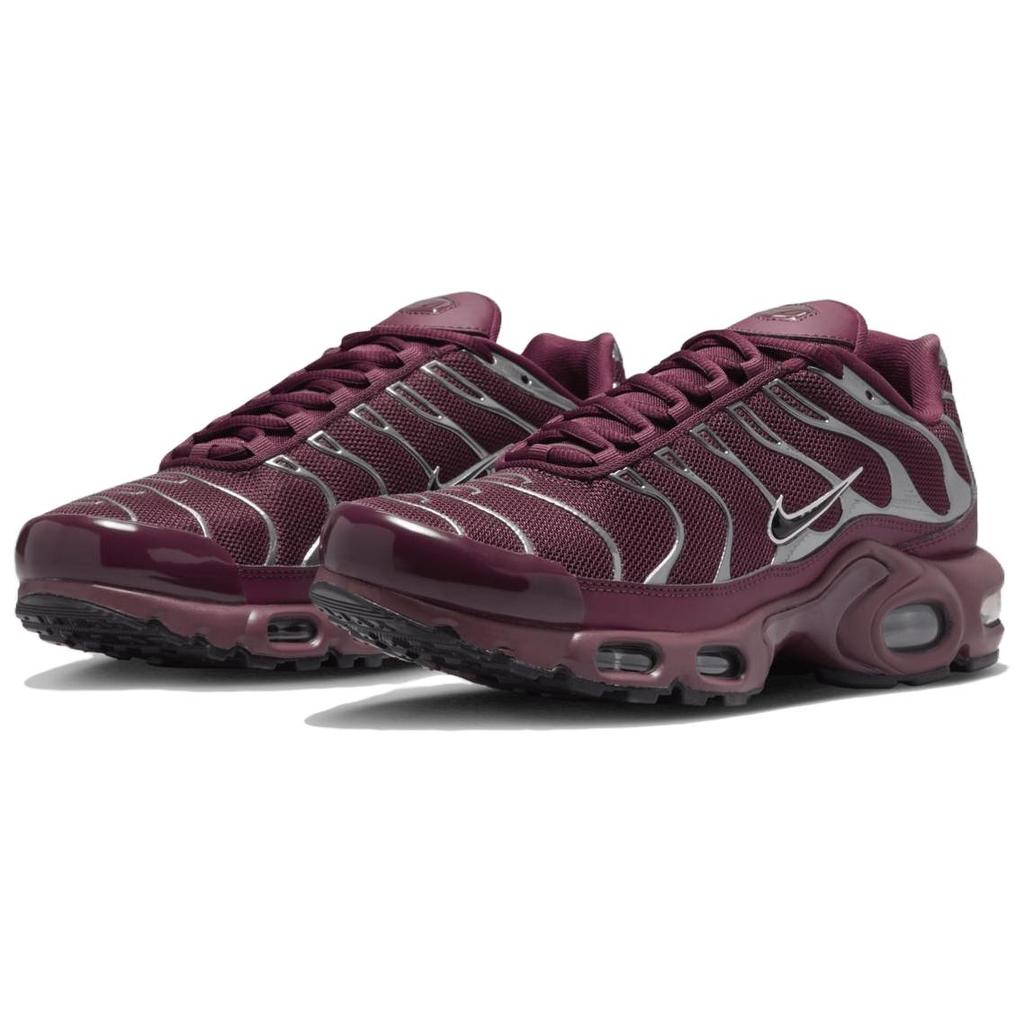 Nike Air Max Plus Se Night Maroon Metallic Silver Women's Sneakers Casual Shoes HJ9743-600