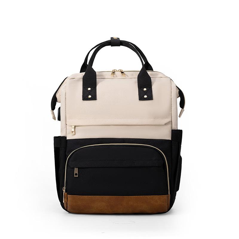 Backpack Business Waterproof Backpack Multifunctional Two-color Travel Handbag Men and Women Backpack Mom Bag