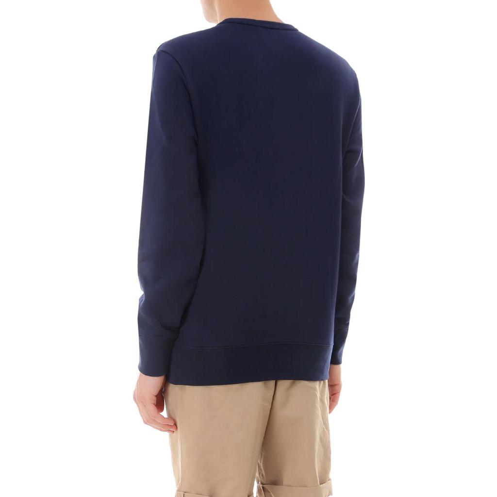 Polo Ralph Lauren SS23 Solid Logo Embroidered Crewneck Sweatshirt Men Sweatshirt Navy-Blue 710841385-002