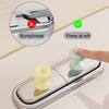 2Pcs Toilet Press Easy To Use Cleaning Tape Toilet Button Switch Donut Shape Toilet Press Switch Toilet Accessory