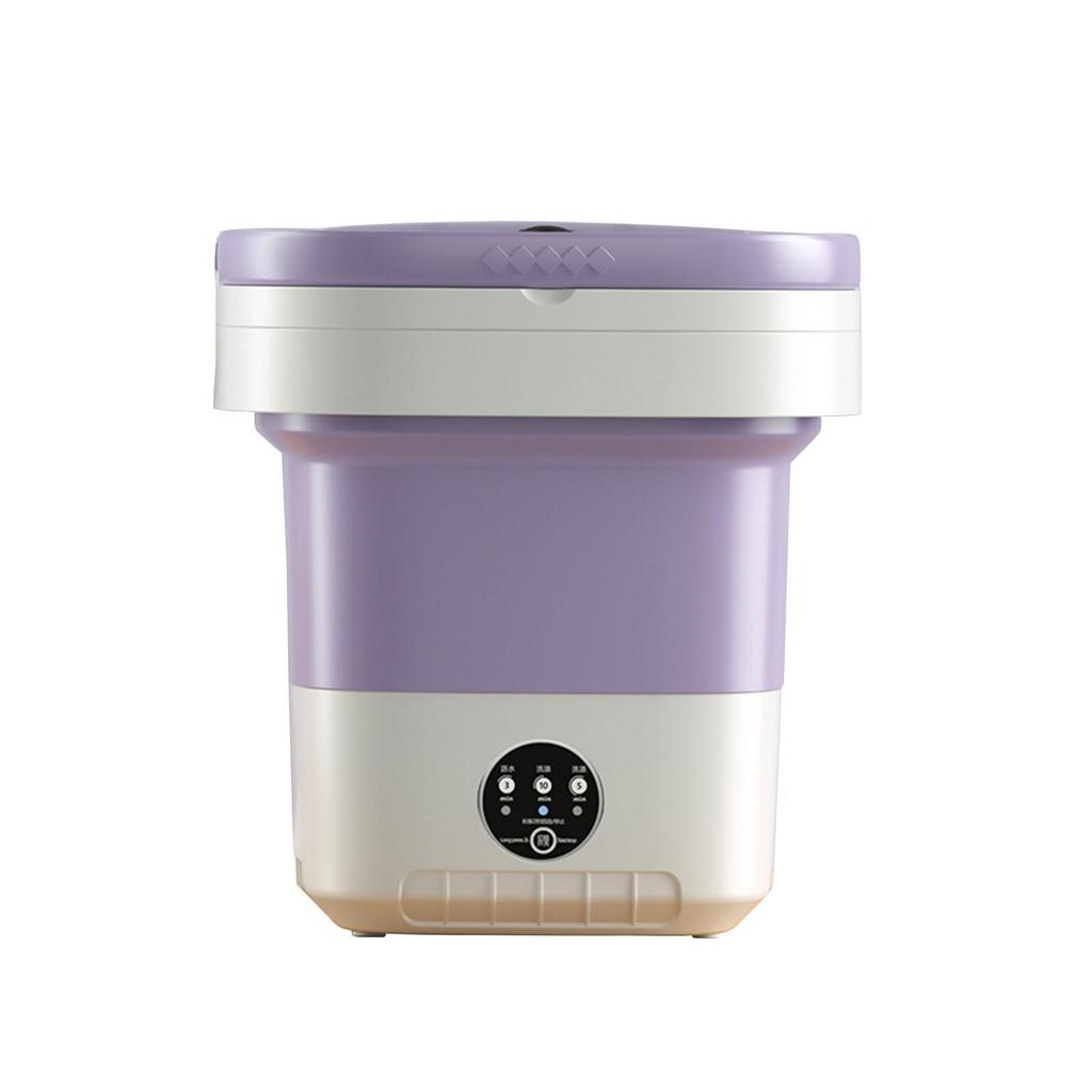 Foldable Washing Machine Portable for Apartment Dorm Laundry purple