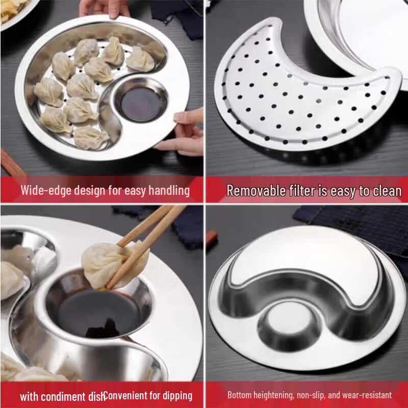 Sigang Edelstahl Mehrzweck-Teigtaschenplatte