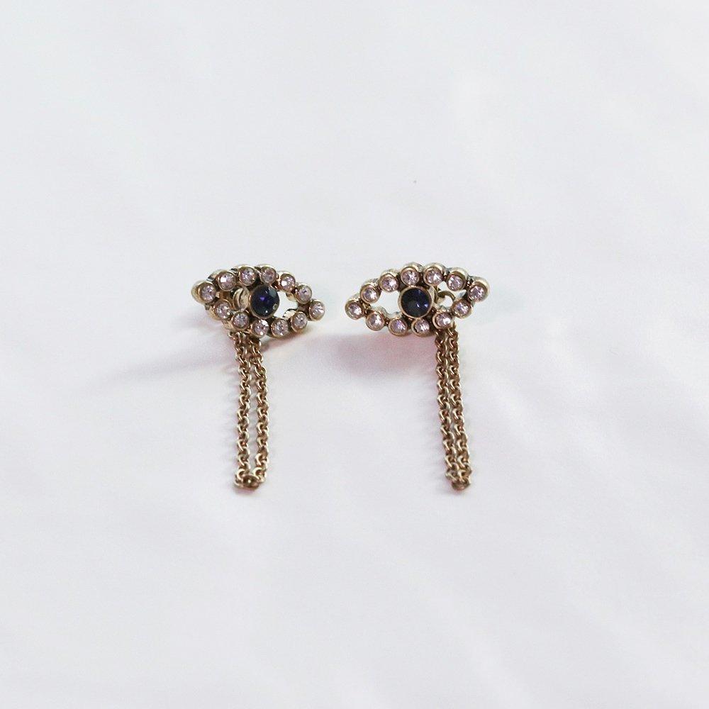 Sooho Conrad Eye Pendant Antique Drop Earrings