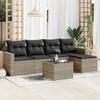 VidaXL Garden Lounge Set with Cushions 6 Pcs, Sofas with Adjustable Feet, Outdoor Furniture Set Patio Terrace, 3218892