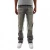 Mens Relaxed Fit Straight Leg Denim Jeans With Washed Vintage Patchwork Design Casual Streetwear Trousers