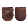 Leather Medieval Belt Pouch, Purse Handmade Style for Game Costume Halloween Knight