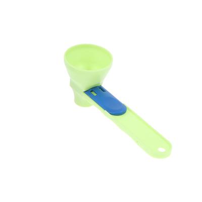 Imbuto Cucchiaino per Caffè Riutilizzabile in Plastica Cucchiaino per Proteine in Polvere Design Scorrevole 2 in 1 Imbuto Cucchiaino Accessori da Cucina