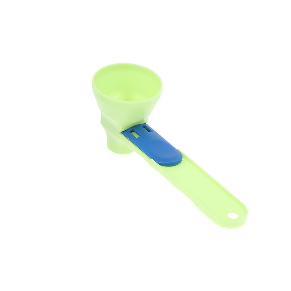Coffee Spoon Sliding Scoop Funnel 2 in 1 Sliding Design Measuring Spoon with Longer Handle Protein Powder Scoop Kitchen Gadgets