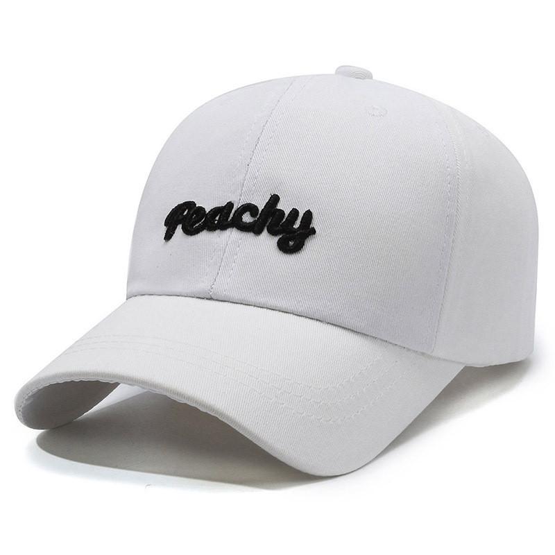 Fashionable Cotton Baseball Cap Featuring Cool Letter Embroidery For Street Style