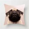 Animal French Bulldog Cushion Cover Pug Dog Herding Pillowcase  Sofa Car Decorative
