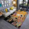Colorful Abstract Horse Design Carpet with Geometric Artistic Patterns Suitable for Use As an Anti-slip for Living Room Bedroom Sofas