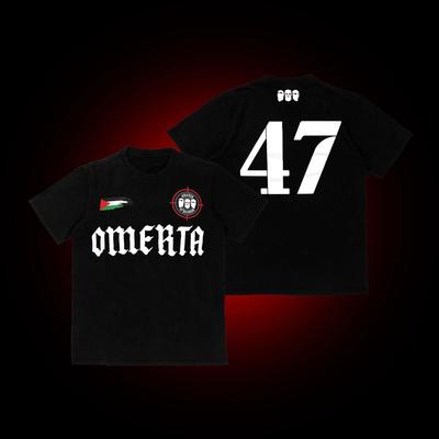 Omerta 47 Boxerský Fan Print Dres Čistá Bavlna Tričko Pánské Volné Kulatý Výstřih Krátký Rukáv Pohodlné Prodyšné Dámské Pánské Oblečení