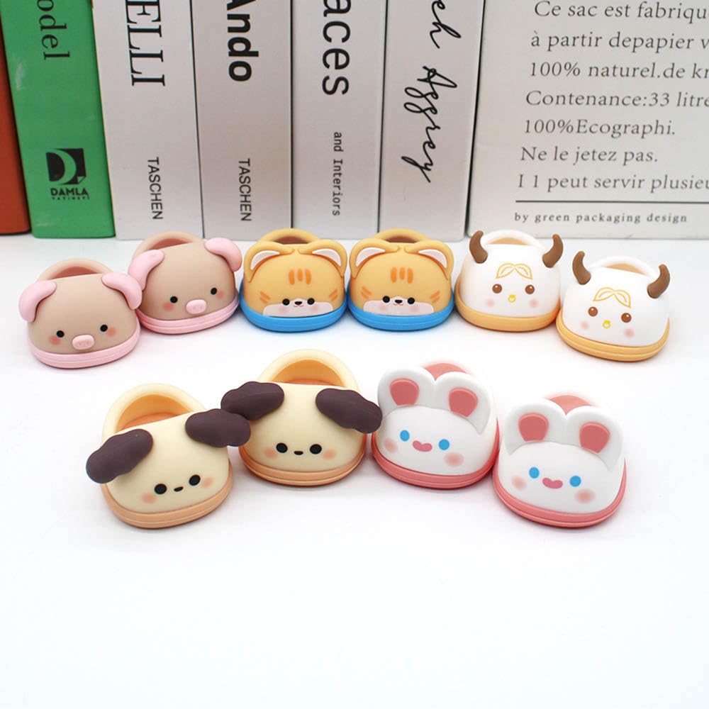 Niannyyhouse 20cm Plush Rabbit Panda Shoes Cotton Doll Shoes Dress-Up Doll Accessories (A4)