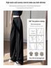 Women's 2025 Drapey Ice Silk Yamamoto Summer Wide-Leg Pants - Lightweight, Casual, Loose Fit for Strolling.