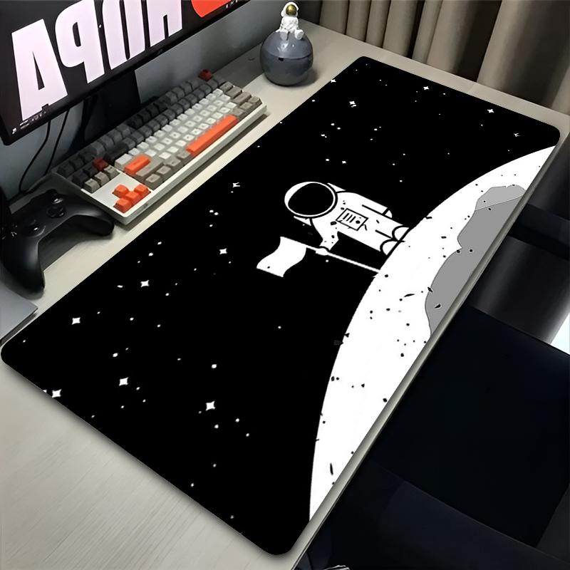 Mouse Pad PC Nonslip Gaming Cute Mousepad Gamer ESports Mouse Mat Game Mechanical Keyboard Pad Outer Space Astronauts Desk Mat