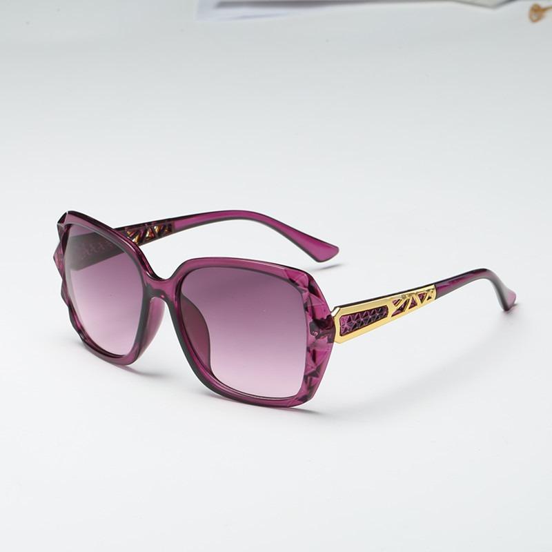 Fashion Square Sunglasses Women Luxury Brand Big Purple Sun Glasses Female Mirror Shades Ladies Lentes  Mujer