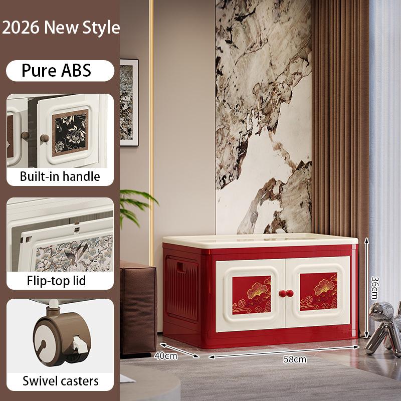 Clothes quilt folding storage box extra large capacity clothes sorting box quilt storage box new storage cabinet Style A красный