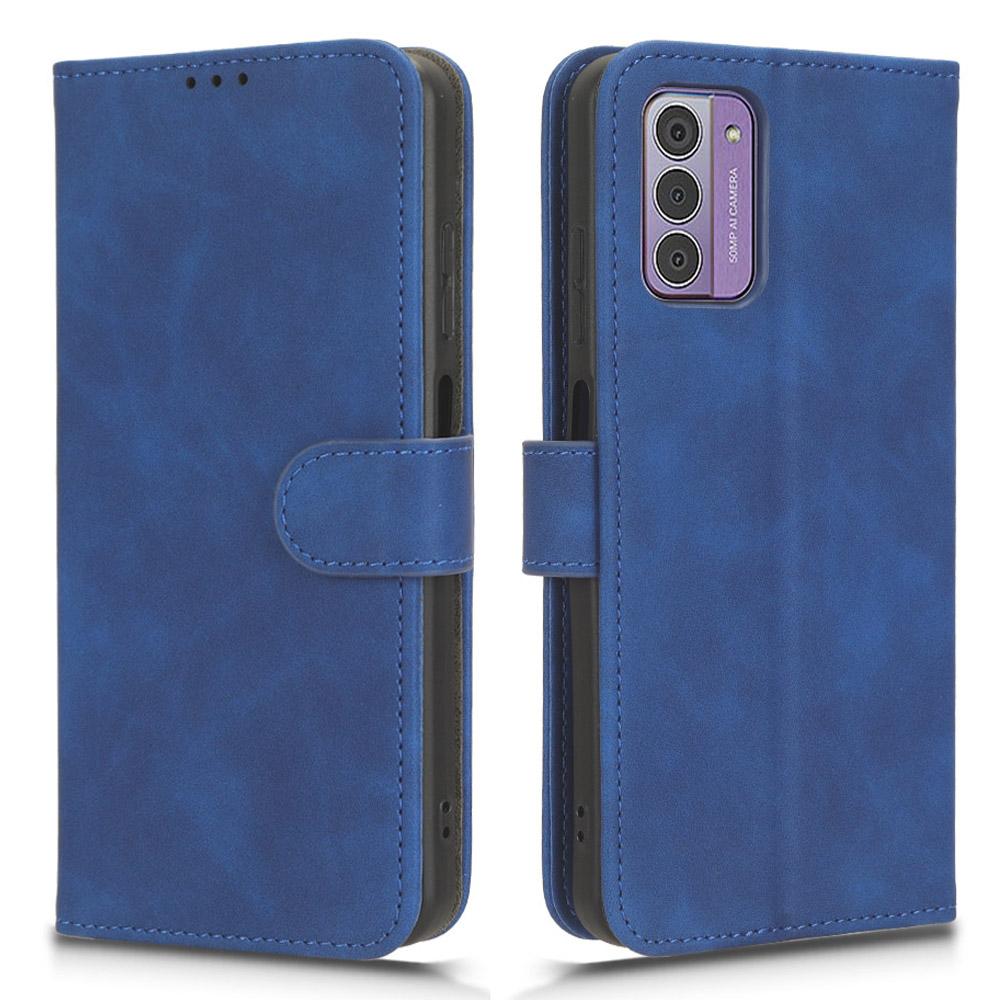 

Чехол для телефона Nokia G42 из ПУ кожи с приятной на ощупь поверхностью, подставкой и кошельком, тонкий чехол для телефона Blue