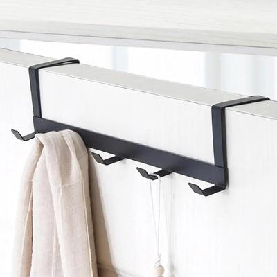 Door Behind Hook 5 Hooks Clothes Coat Hat Towel Hanger Key Unbrella Wall Hanging Punch-free Hanger Bedroom Organizer Storage