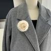 Flower Brooch Pin Imitation Mink Plush Brooch Soft and Comfortable Designs Accessory for Women Various Decoration