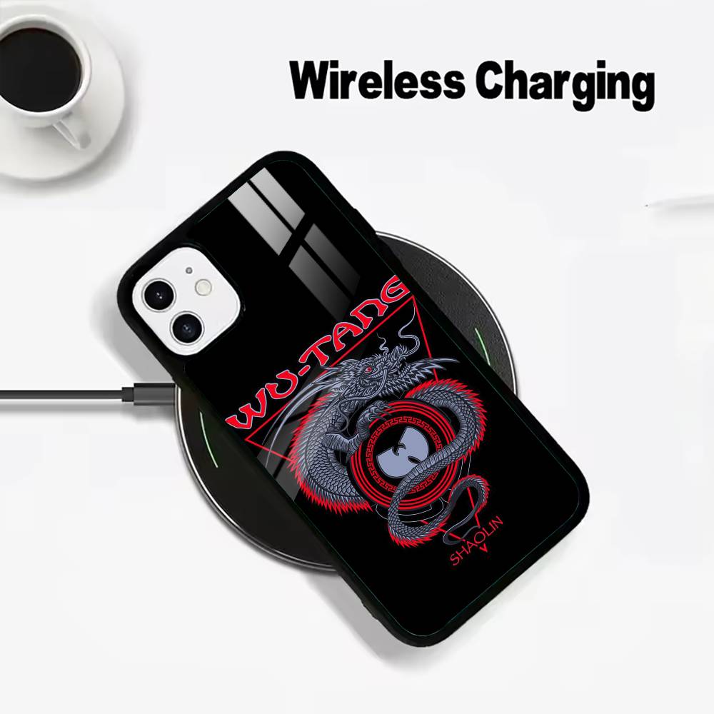 

Wu-Wu-T-Tang -Clan Wireless charging phone case compatible with iPhone 17/16/15/14/13/12/11 iPhone12Mini