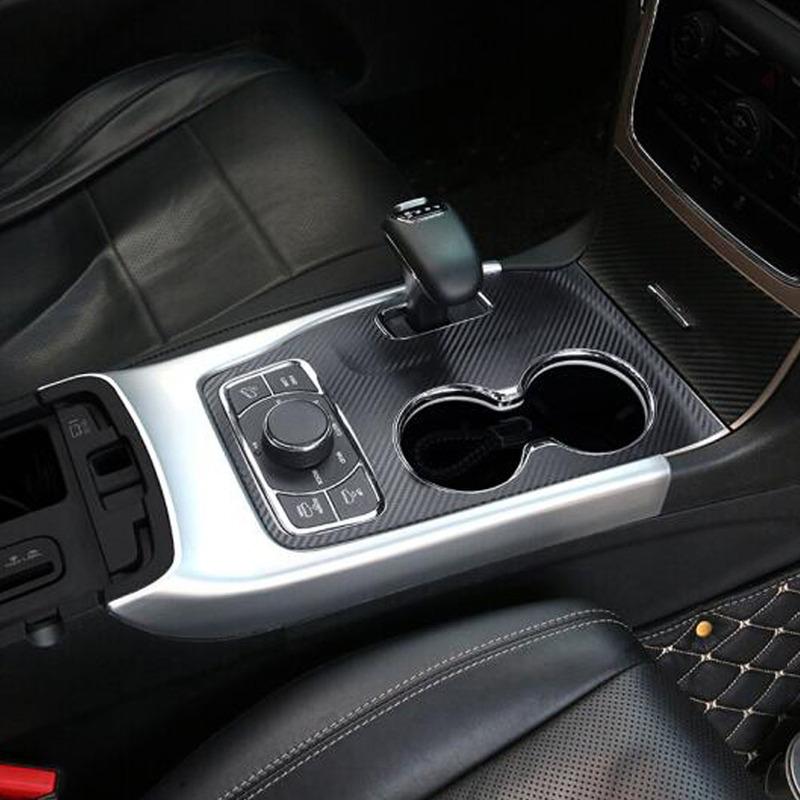 Car Sticker Middle Front Shift Stall Paddles Cup Lamp Frame Trim 1pcs For Jeep Grand Cherokee 2014 2015 2016 2017 2018