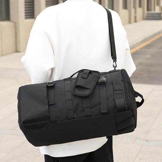 Taška na rybářské vybavení Velkokapacitní batoh s kapsami na pruty Vodotěsná Oxfordská tkanina Rybářský batoh Všestranný organizér na rybářské vybavení