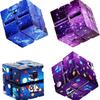 Infinite Flip Magic Cube Starry Sky Puzzle Toy Four Corner Maze Toy for Children and Adults, Stress Relieving and Relaxing