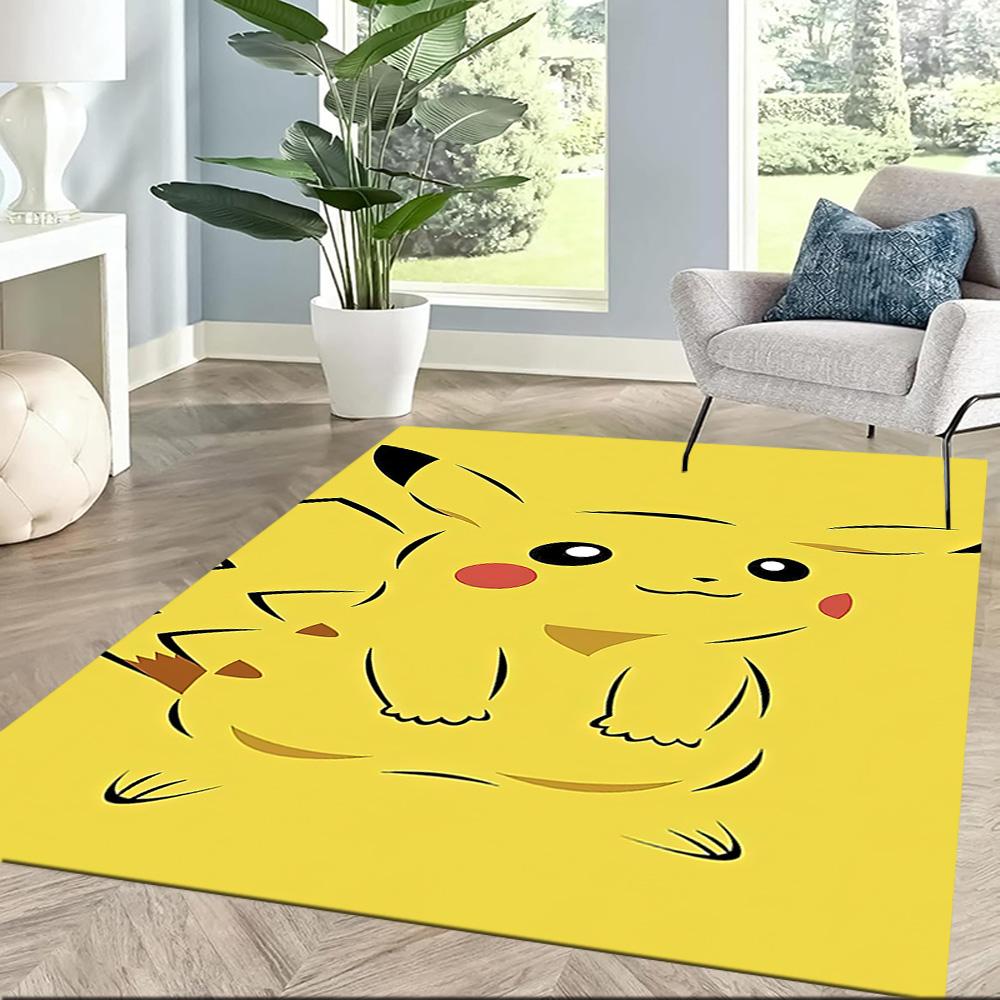 Pikachu Minimalist Artwork Square rugs are a great choice for living rooms, bedrooms, home décor, and as gifts.