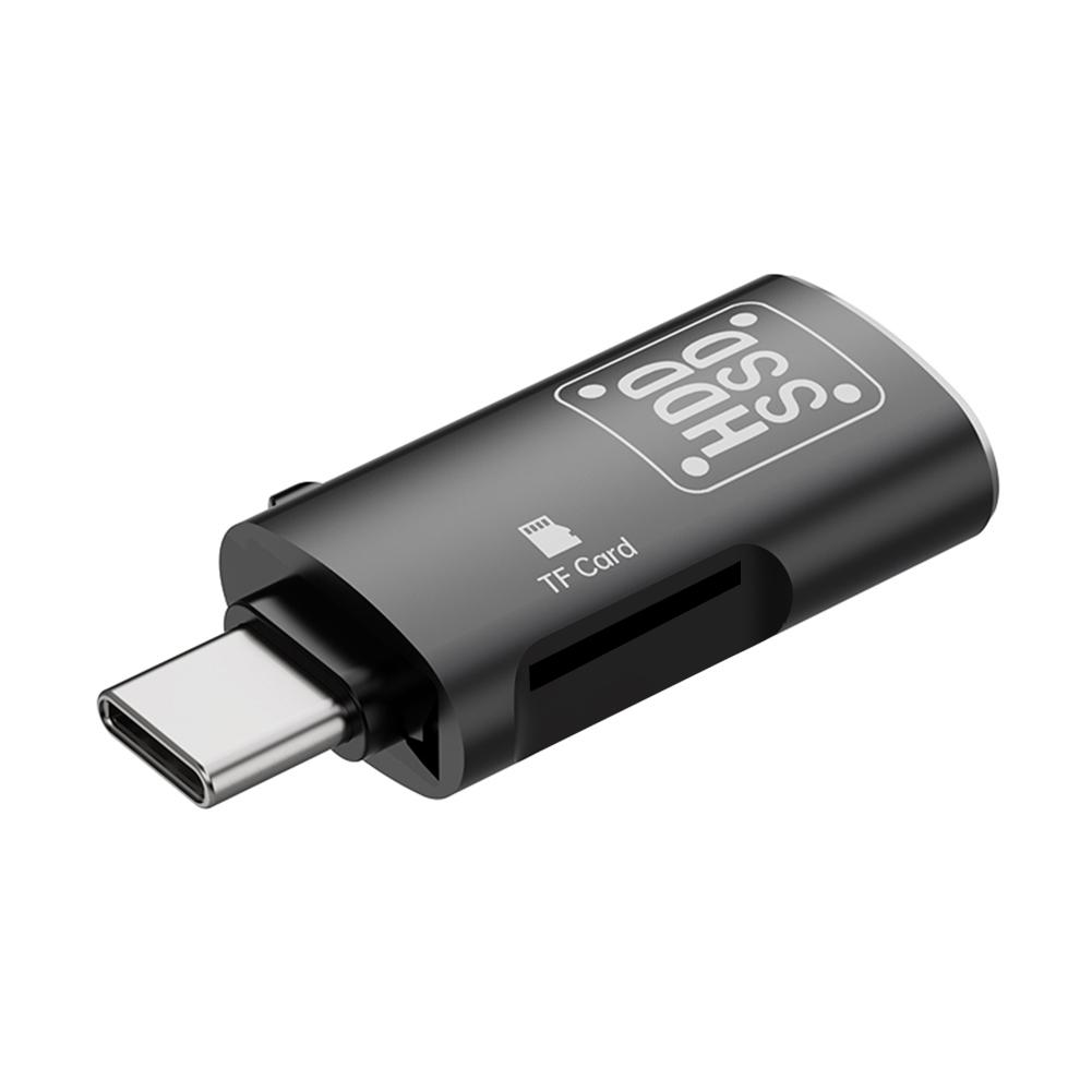 

2 в 1 Type-C на USB 3.0 TF кард-ридер 5 Гбит/с OTG USB C TF Micro-SD кард-ридер мобильный телефон кард-ридер ПК ноутбук аксессуары чёрный