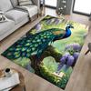 1PC Peacock Flowers Non-Slip Floor Carpet, Suitable for Office, Bedroomand Playrooms. It Can Also Be Used As a Sofa Footrest cover-T49