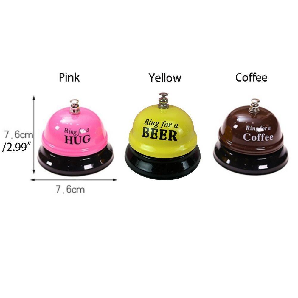 Ringbell Metal Service Bell Novelty Dinner Reminder Bell Easy Use Desk Call Bell  Party
