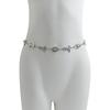 Personalized Punk Cowboy Hat Turquoise Boots Waist Chain Body Chain Metal Chain Body Chain Female