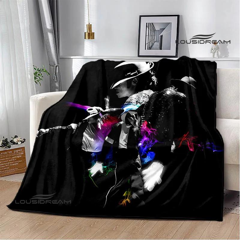 

Michael Jackson retro Print blankets Picnic blanket Flannel blanket Soft Cozy Blanket Travel Blankets bed linings Birthday Gift 75x90cm