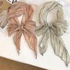 Silk Scarf High-end Sense Thin and Narrow Long Scarf Versatile Literary and Retro Scarf Thin Scarf Headscarf Headband Tied Hair Streamer