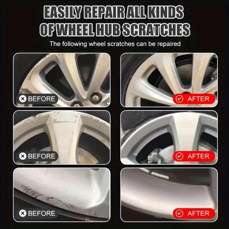 Car Metal Rust and Wheel Hub Rust Scratch Repair Wax Agent, Restores Shine to Car Metal Oxidation, Long-Lasting Wheel Hub Polishing Wax Set