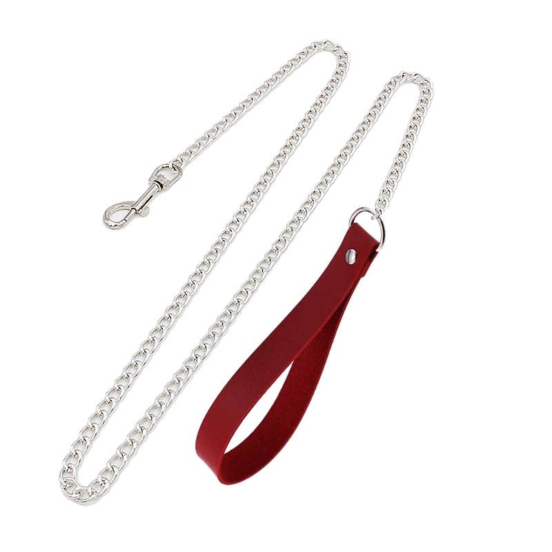 Set Exagerat Guler cu Nituri și Lesă pentru Adulți