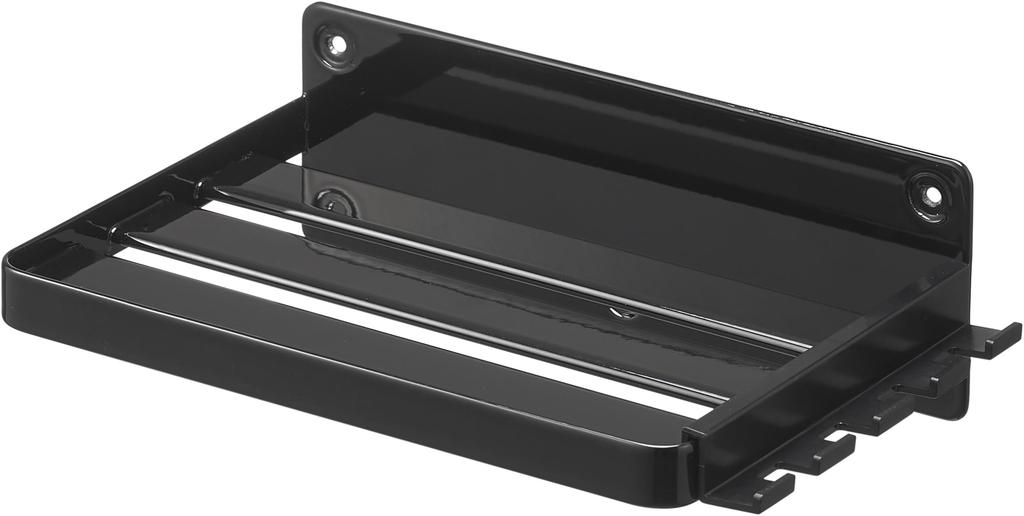 Yamazaki Tower Floating Storage Rack for Oral Care Cleaning Compatible with 18cm W x D x H Drywall Tweezers and Wood Screws to Make Holes Less Model