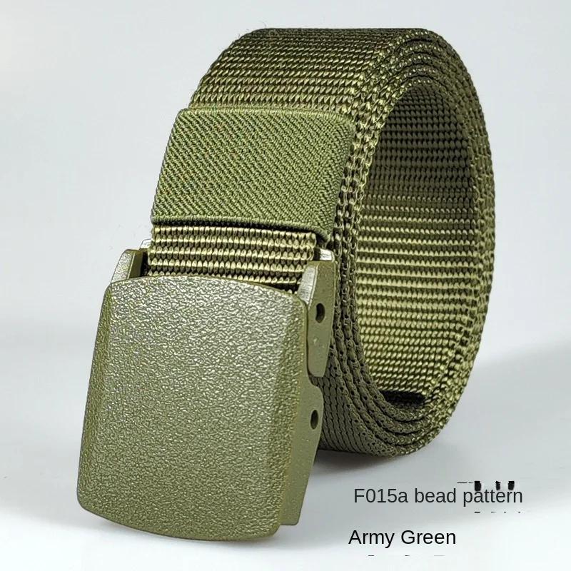Black Automatic Buckle Nylon  Belt  Waist Canvas Belts Outdoor Strap Travel Sports Belt for Men and Women