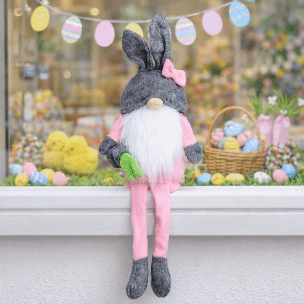 Cartoon Easter Rabbit Ornaments Carrot Fairy Pendants Creative Easter Gnome Decorations Party