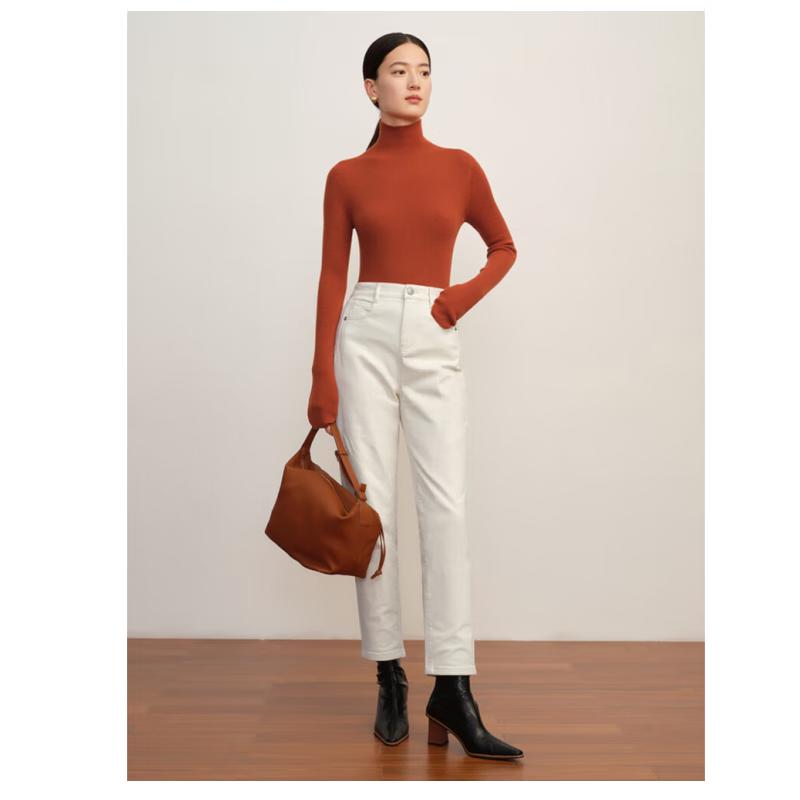 

JZ ANNAKOO Women s Wool Turtleneck Sweater L