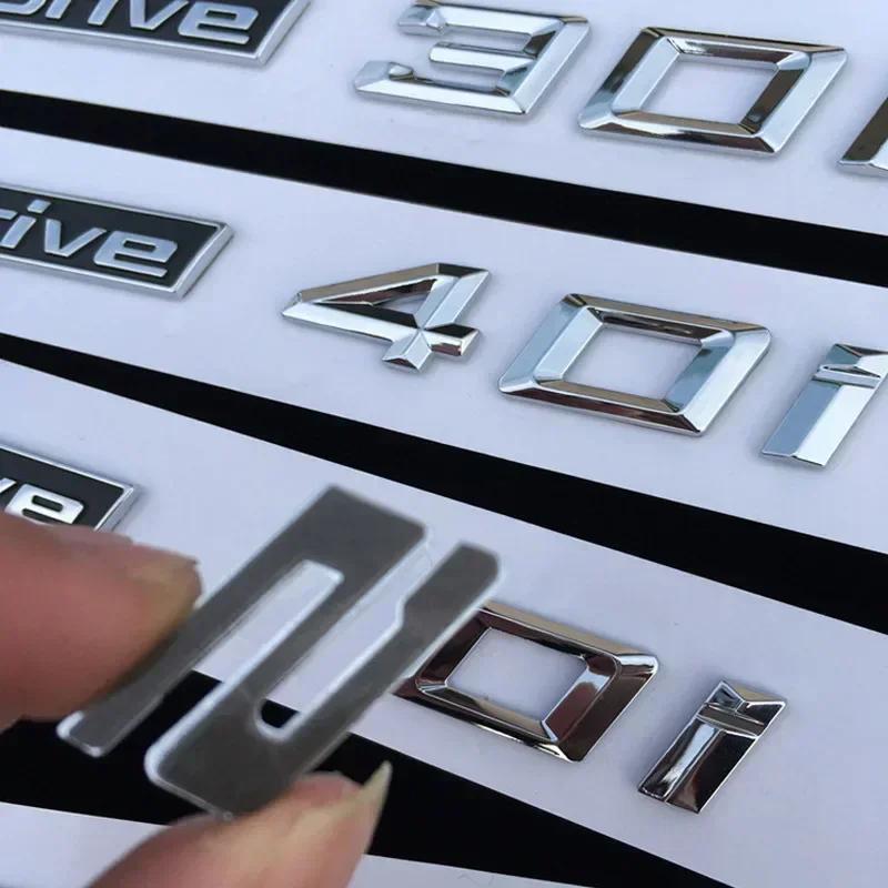 3D ABS Znak na bok blatníku Odznak na zadní kufr Nálepka Nálepky pro XDRIVE 18i 20i 23i 25i 28i 30i 35i 40i 45i 48i 50i 55i